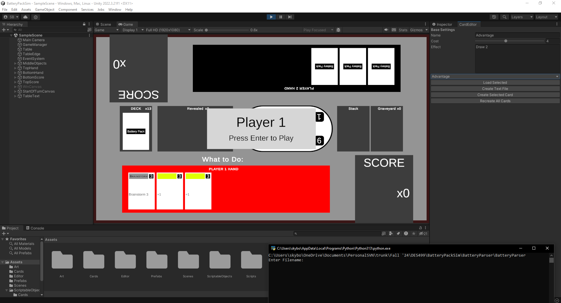 Gamerule Engine and Cardrule Parser